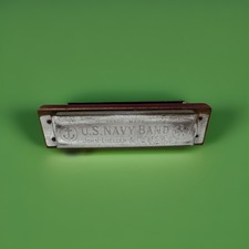 Scarce WW2 Era US Navy Band Harmonica By John Luellen & Co USA Used Key Of C...