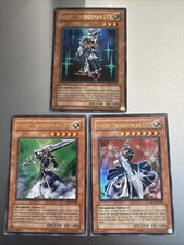 Yu-Gi-Oh Silent Swordsman LV3 LV5 LV7 Ultra Rare Set RDS FET WC5