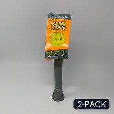 Scrub Daddy Dish Daddy Soap-Dispensing Dishwand, Silver - 2 PACK