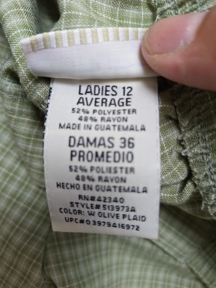 Pantalones elásticos ciervo blanco para mujer 16 promedio (mide 36x30) verde/marrón Foto 4 de 4