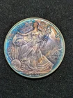2002 ASE BU American Silver Eagle Beautiful Toning