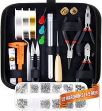Jewelry Making Supplies Kit with Tools, Wires, Findings for Jewelry Repai