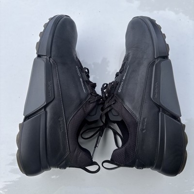 Ecco Gore-Tex Waterproof Leather Sneakers Black Men's Us 10.5 & Uk 10 EU 44