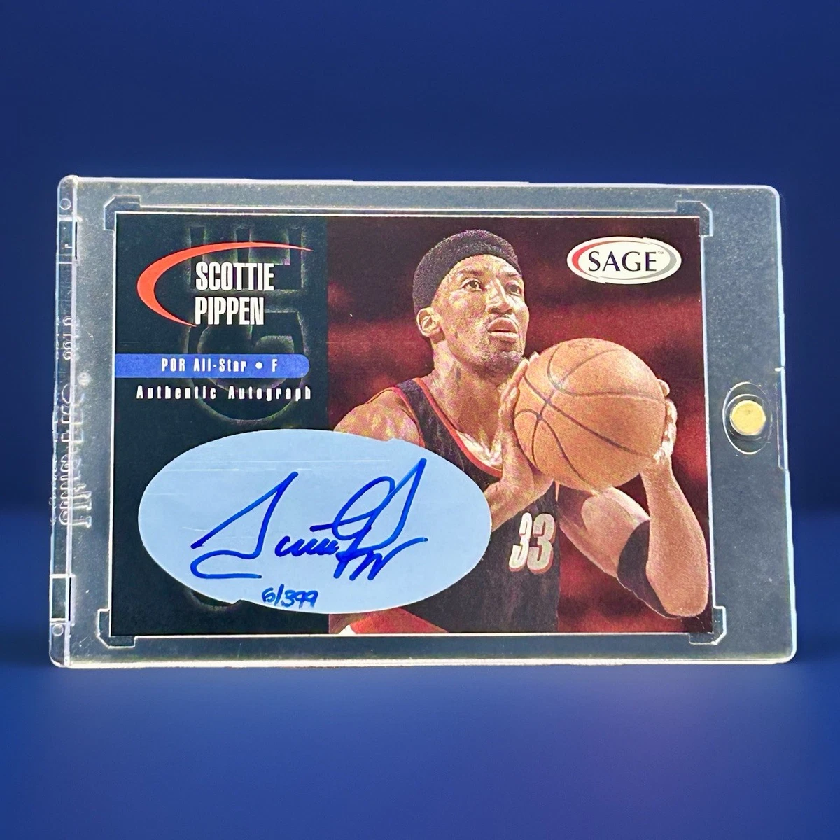 Scottie Pippen Basketball Autographed Sports Trading Cards