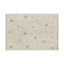  Color:Olive,Size:4' X 5' 3" Lorena Canals-Hippy Dots Washable Rug 14256