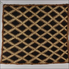 29807) Raffia-Matte Shoowa Kuba Kongo Afrika AFRIKANISCHE KUNST