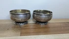 Rogers Lunt Bowlen RLB Pair Sterling Silver Salt Cellars 1104 Not Scrap 1903-35