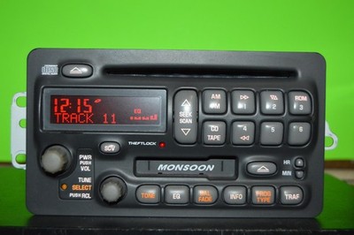 00 01 02 03 04 Pontiac factory MONSOON CD Cassette player radio