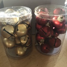 Jingle Bells Trim A Home 40 mm Bell 37 Decorative Bells 18 Red 19 Gold