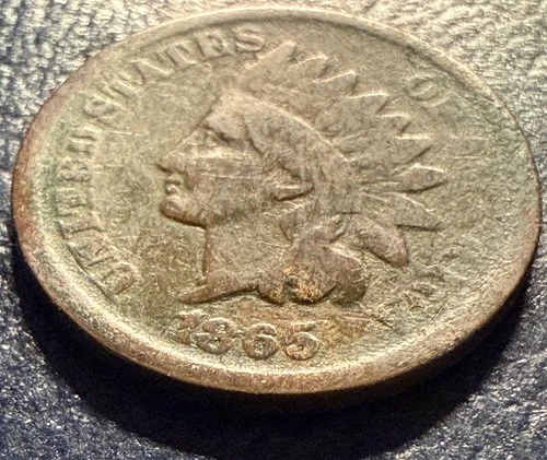 1865 Indian Head Penny Plain 5 - Great Add to your Collection - BUCK AND GO!!!!!