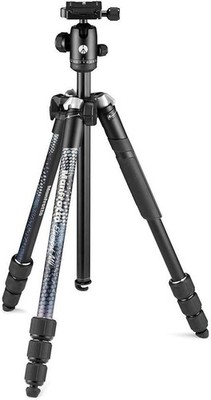Manfrotto Element MII 4-Section Aluminum Tripod with Ball Head, Black 