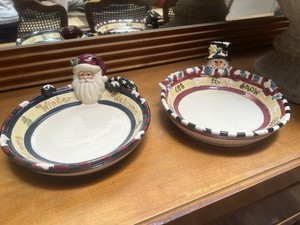 Christmas Pie Plate Dessert Trays 