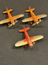 vintage Hubley single prop airplane lot of 3 1940's have damage