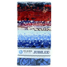 Red, White and Blue Jubilee Batiks Strip Pack - 40 pcs / 2.5" Jelly Roll.