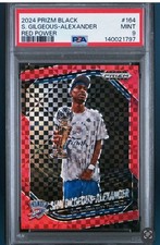 Panini 2024-25 Prizm Black Shai Gilgeous-Alexander #164 Red Power /75 PSA 9
