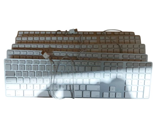 Lot 5x Apple A1234 USB Wired Keyboard Q