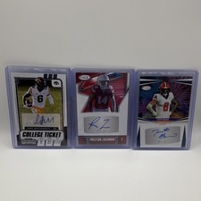 Panini SAGE NFL 2025 Autograph Card Lot Ihmir Smith-Marsette Barron Zachman