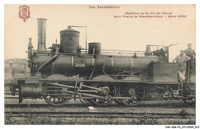 CAR-ADRP3-0132-TRAIN - die Loks - Maschine der Westgesellschaft für Tra