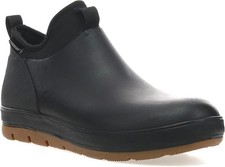 Staheekum Men's Waterproof Neoprene Ankle Rain Boot Outdoor Hiking Comfort Black