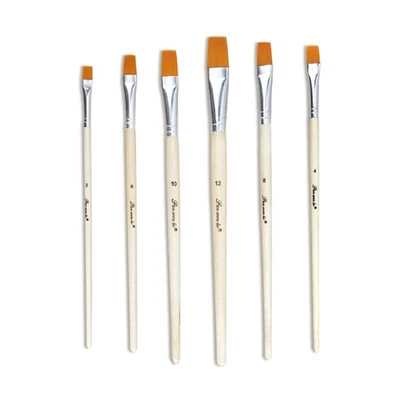 6 Pcs Wasserfarben Pinsel Professionelle Aquarellpinsel Künstlerpinsel - Bild 1 von 4