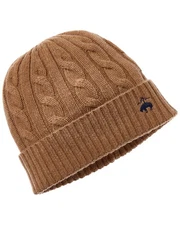 Brooks Brothers Core Cable Wool & Cashmere-Blend Beanie Men's Brown Os