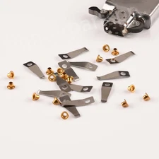 Straight Metal Cam Spring Repair Parts Sheet and Rivets Set For Zippo Lighters
