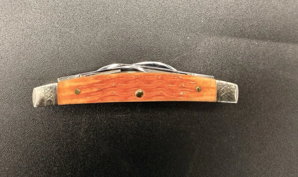 Cuchillo de Bolsillo Case XX USA 2023 Crandall Jig Cayenne Bone 35808 Pequeño Congreso Foto 3 de 4