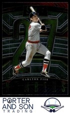 Carlton Fisk Select Numbers 2023 Panini Select #SN6 Boston Red Sox Baseball Card