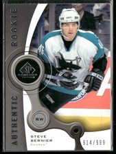 2005-06 SP Game Used Steve Bernier RC /999 #181 San Jose Sharks