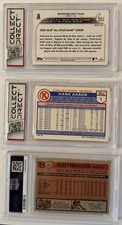 Baseball Card Lot Ohtani Henderson Aaron Slab PSA Graded Vintage Modern Stars
