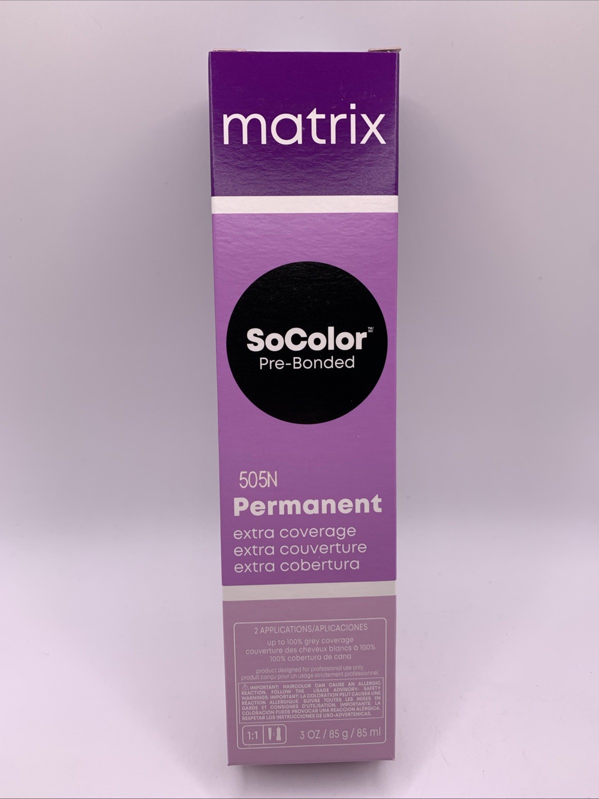 Pre-bonded 505n Medium Brown Neutral Extra Coverage Permanent 3oz