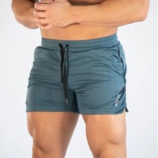 Mens Shorts Gym Sports Training Bodybuilding Running Workout Fitness Short Pants