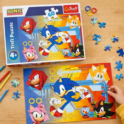 TREFL Sonic The Hedghog Puzzle 60 Teile Sega Konsole Spiel Movie Tails