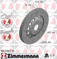Zimmermann Bremsscheibe 100.3367.70 FüR Audi Seat