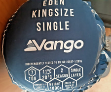 Vango Eden 193x81cm 2-Season Sleeping Bag - Hexagon Moroccan Blue Print