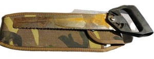 Vintage Uncle Mike’s Sidekick Hunters Bone / Wood Saw  w/ Camo Sheath Survival 