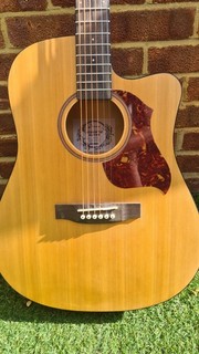 DONNER EC1250 STEEL STRUNG ACOUSTIC GUITAR.