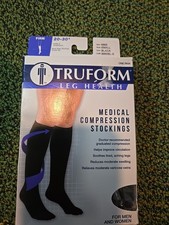 Truform Medical Compression Stockings - Small Black 20-30mmHg