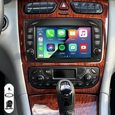Carplay Android 15 Autoradio F&uuml;r Mercedes Benz C-Klasse W203 W209 W208 NAVI +KAM