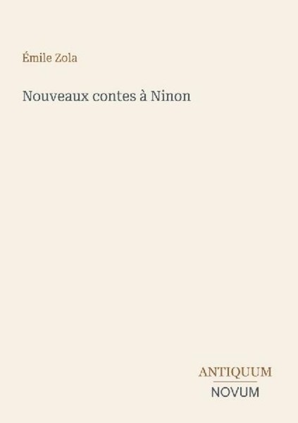 Nouveaux Contes à Ninon ÉMile Zola-image