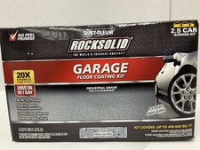 Rust-Oleum RockSolid Garage Floor Coating Gray High Gloss 2.5 Car Garage Kit