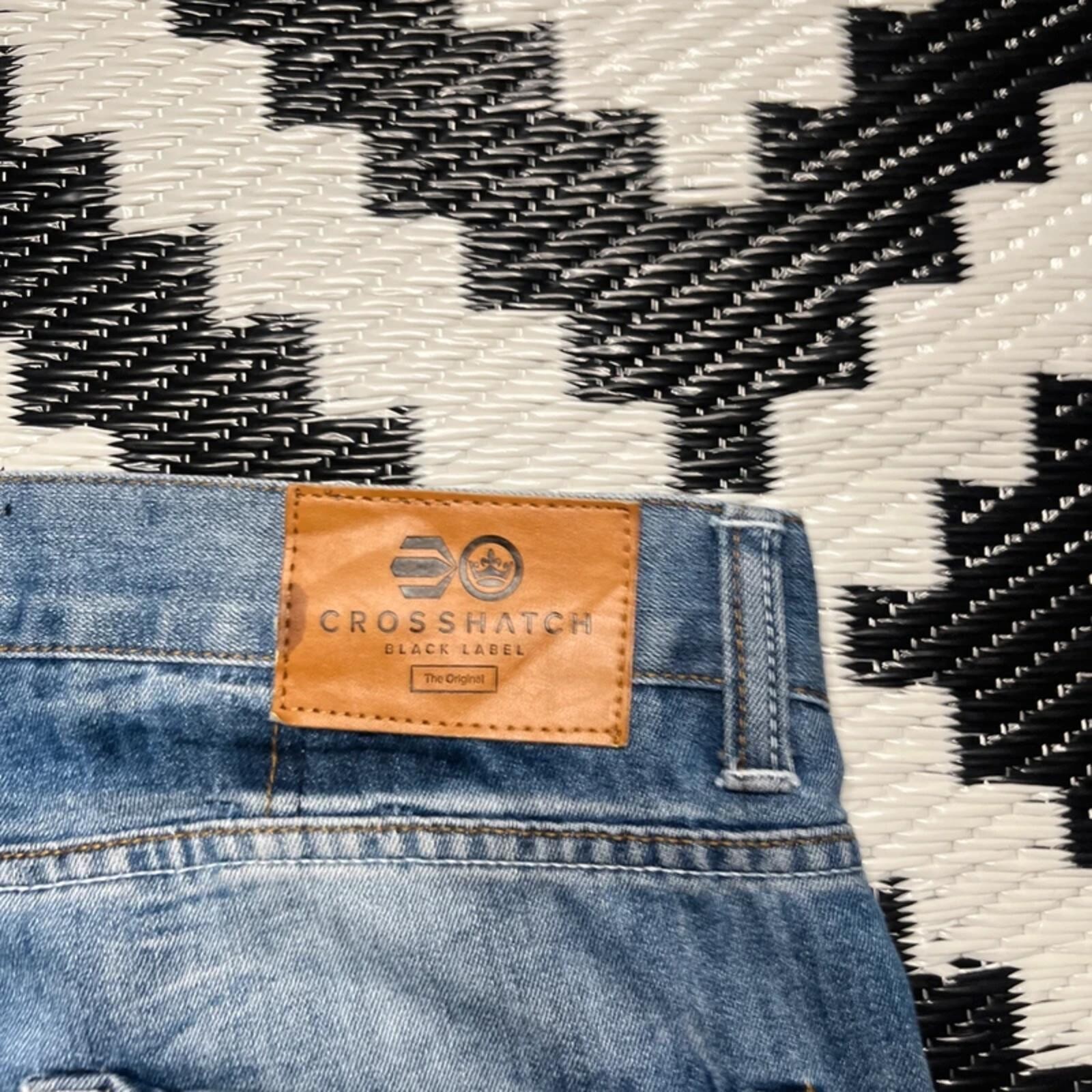 Vintage Y2K Crosshatch Men’s Straight Leg Denim Jeans | 38W 30L image 7