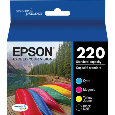 Epson T220XL-BCS 220XL and 220 Cartridge Ink - Black and Cyan