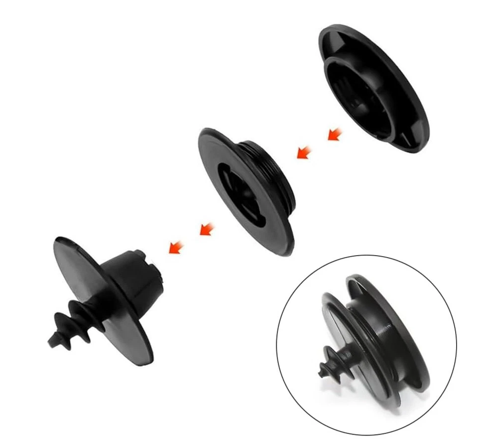 20 комплектов универсальных зажимов для автомобильных ковров фиксирующие ручки застежка для напольных ковриков черные сделано в США - Изображение 3 из 4