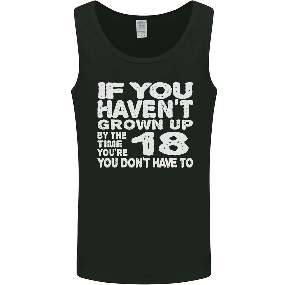 18th Geburtstag 18 Jahre Alt Lied Dont´ T Grow Up Lustig Herren Tanktop - Bild 1 von 4