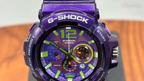 CASIO G-SHOCK GAC110-6A Evangelion Quartz Waterproof Shockproof Purple Excellent - Video 1 of 1
