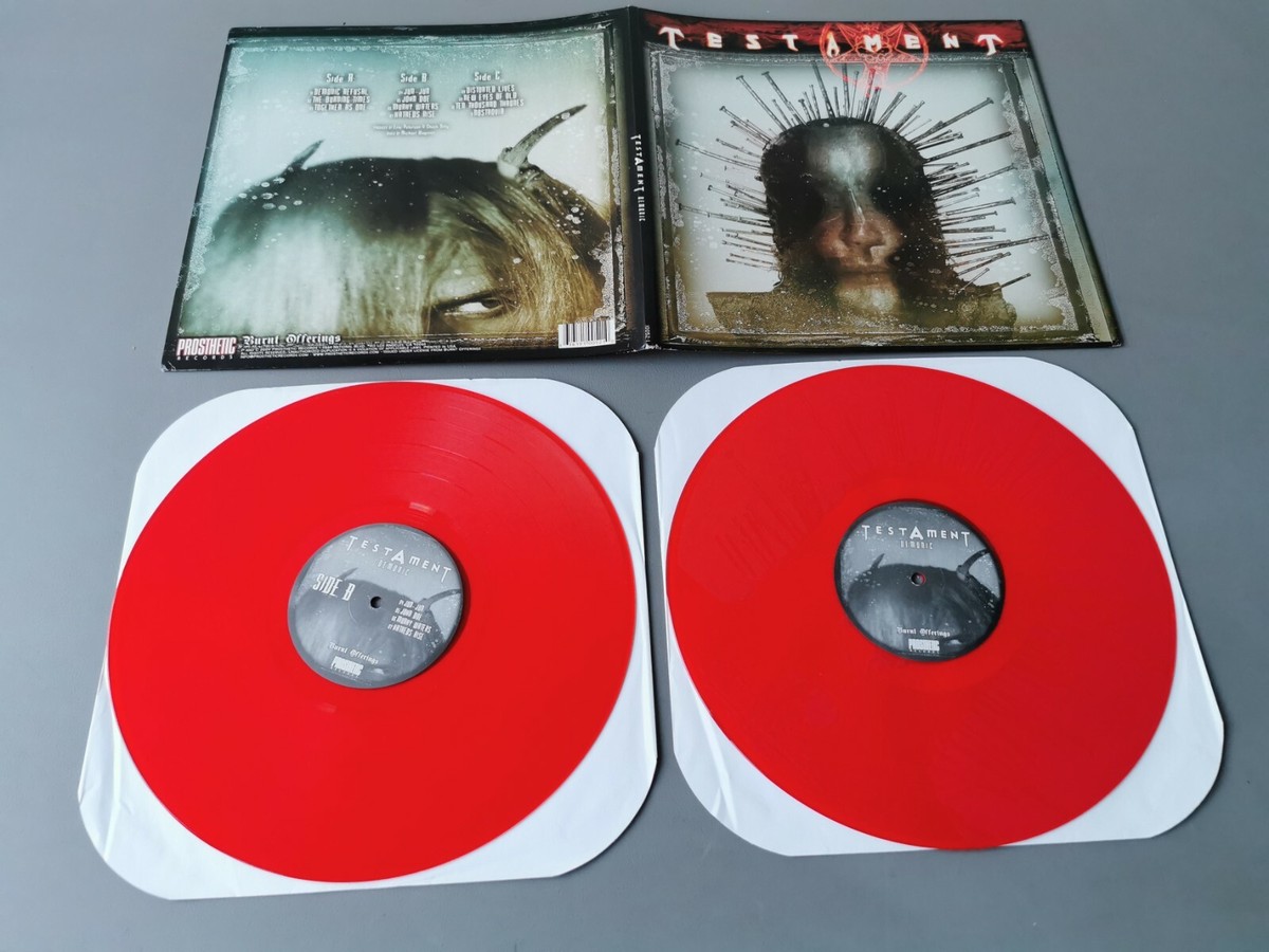 TESTAMENT original limited 100 etched red Vinyl 2LP Demonic (2009