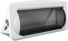 Pyle Water Resistant Marine Stereo Cover - Smoke Colored Heavy Duty White