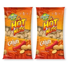 Hampton Farms Hot Nuts Cajun Spicy Peanuts, 10 oz. (Pack of 2)