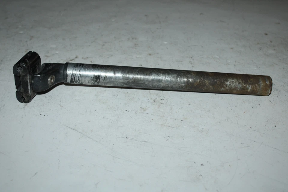 Tubo de asiento de tija de sillín de bicicleta Sakae 317/27,2 mm 23 mm desplazado plateado carretera remitente de EE. UU. Foto 2 de 4